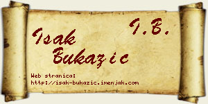Isak Bukazić vizit kartica